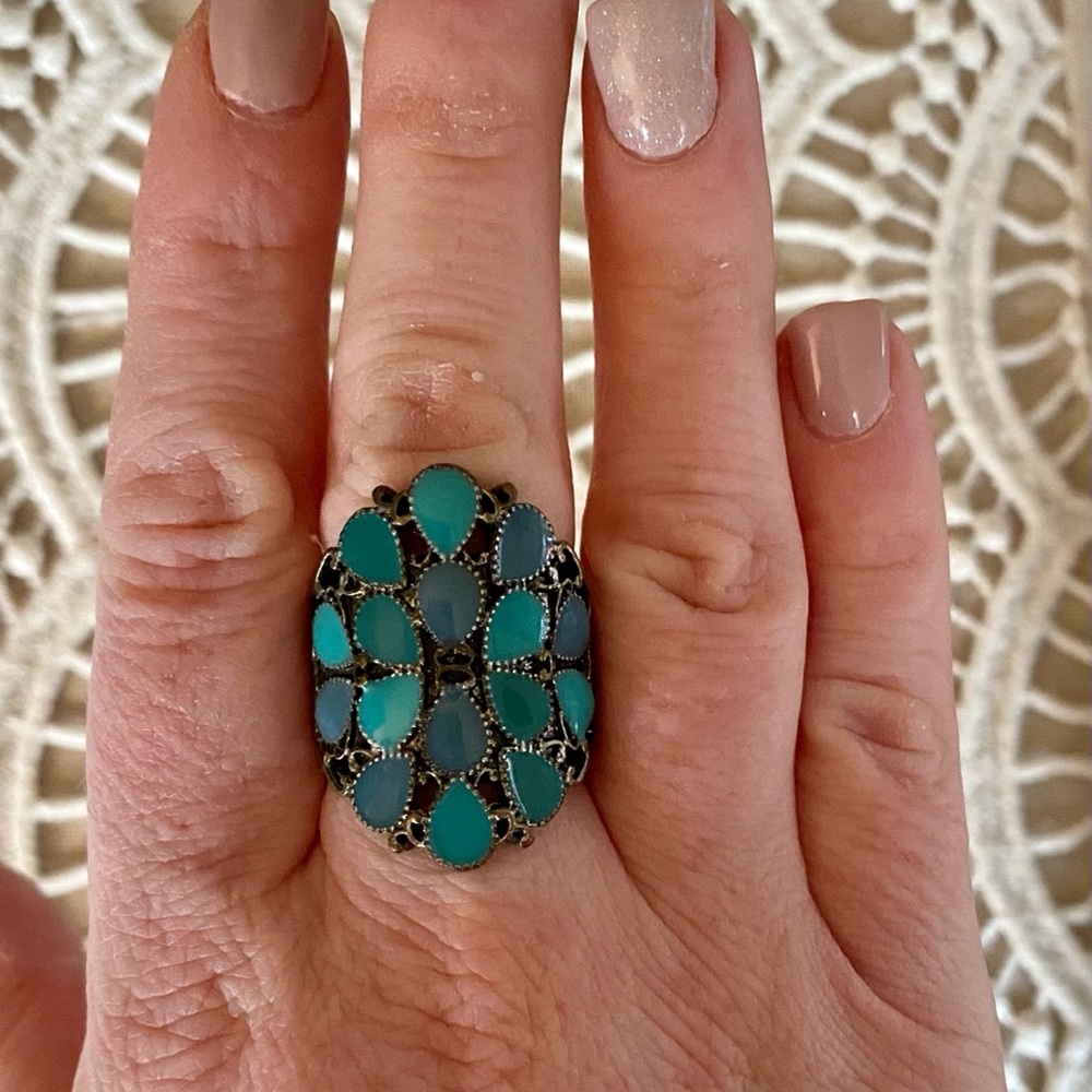 Shades of blue ring